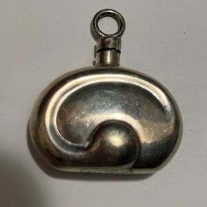 Antique ,vintage sterling silver perfume bottle pendant